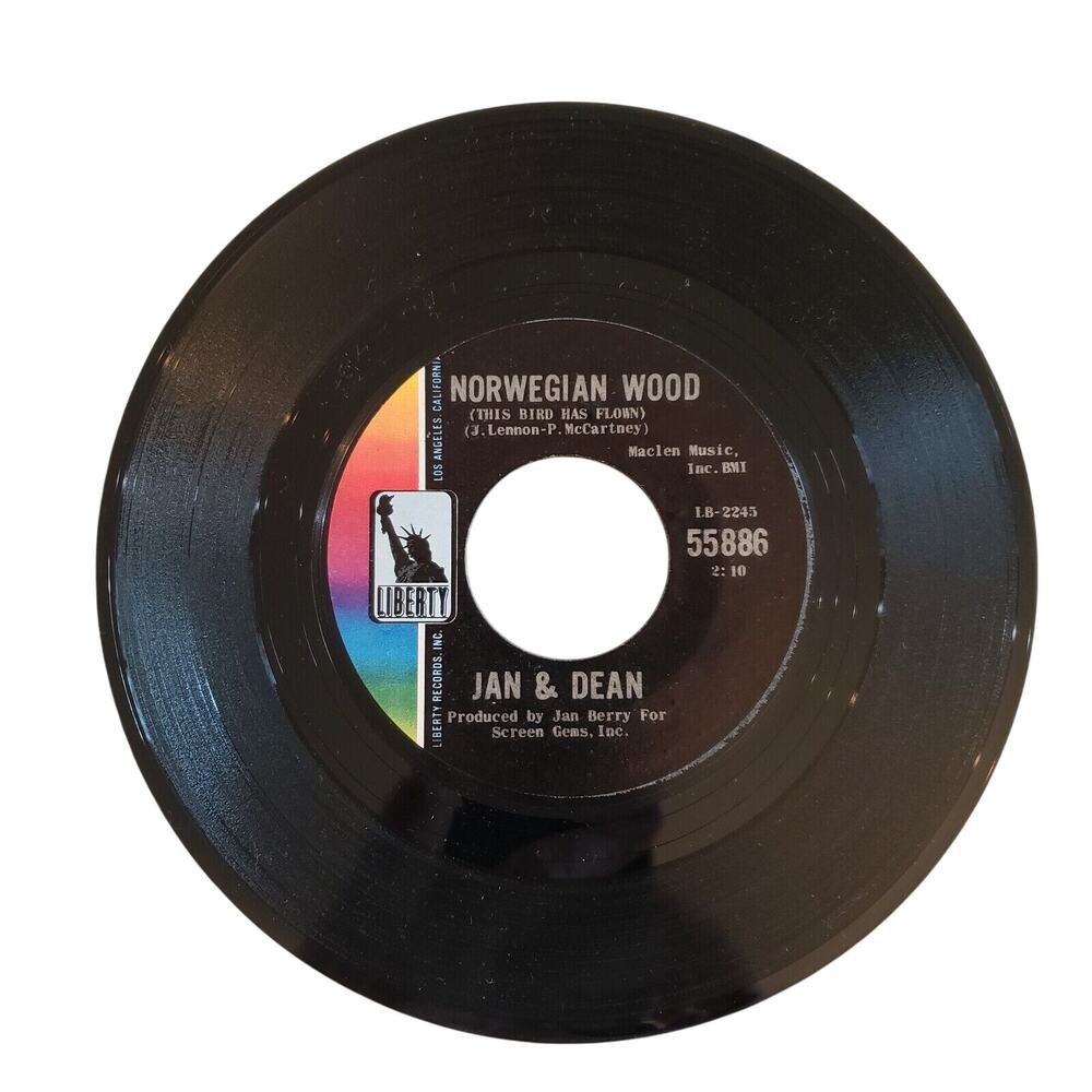 Jan & Dean - Norwegian Wood (The Beatles) - Original Liberty Records 45 RPM